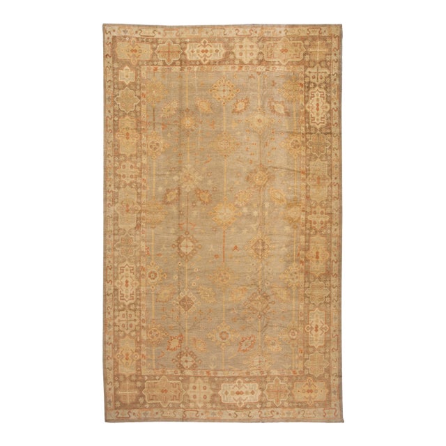 21st Century Turkish Oushak Long Wool Rug For Sale