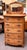 American Antique Golden Oak Dressing Chest with Shaving Mirror c.1880 Beautiful Oak Gentleman's Chest - Shaving / Vanity...