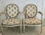 Set of Louis XVI Style White Limed Medallion Chairs For Sale - Image 15 of 16