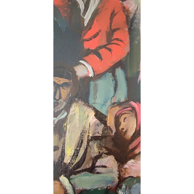 Henry Meylan, Roulotte et gitans, Oil on Canvas For Sale - Image 7 of 13