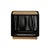 Modern Alpine Teak Collection Rope Design End Table - Black For Sale - Image 3 of 9