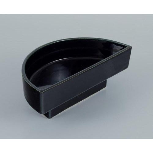 Late 1900s European Studio Potter Two-Piece Bowl in Black Glaze For Sale - Image 5 of 8