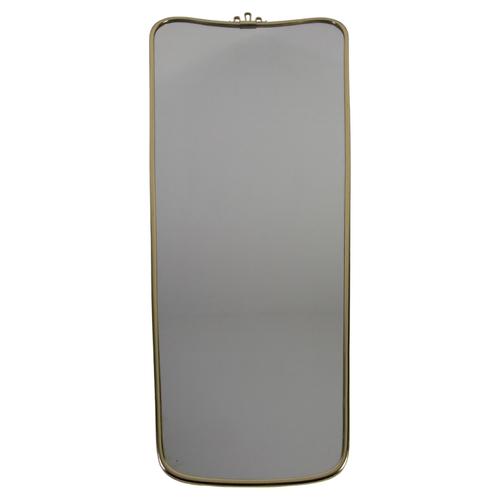 Italian Brass Framed Wall Mirror, 1960s For Sale - Image 12 of 12