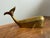 Nautical Vintage Solid Brass Nautical Whale Paperweight Sculpture For Sale - Image 3 of 11