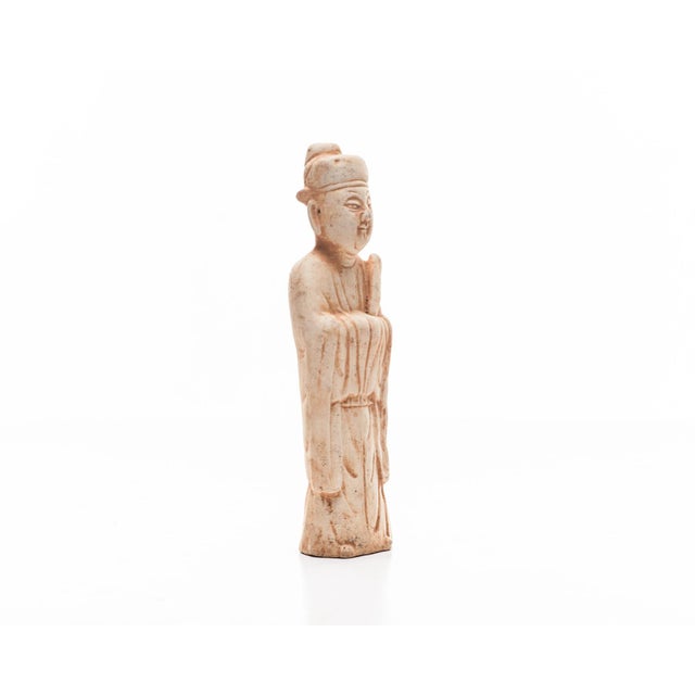 13th Century Antique Yuan Dynasty Inspired Royalty Pottery Figure For Sale In Seattle - Image 6 of 9