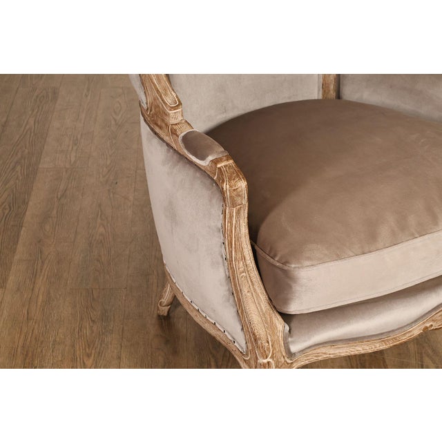 Dove Gray Restoration Hardware Pair Of Porter Chairs For Sale - Image 8 of 18