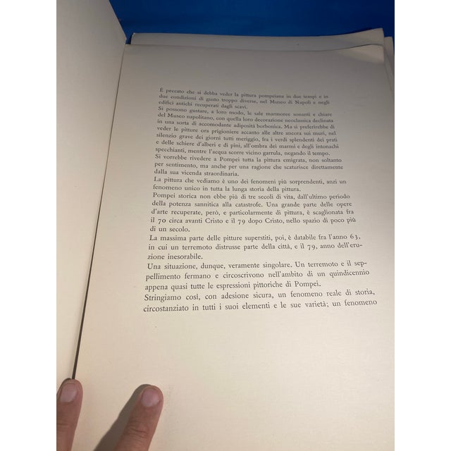 Mid-Century Modern 1955 Olivetti Italian Art Folio Opus Pompejanum Complete Mid-Century Large Book For Sale - Image 3 of 12