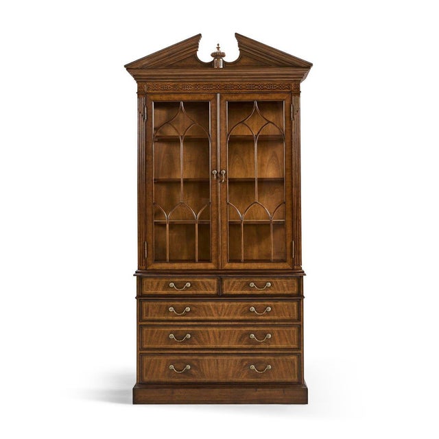 English Walnut Bookcase For Sale In Greensboro - Image 6 of 13