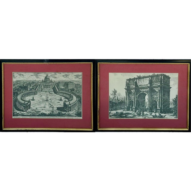 Architectural Etchings by Giovanni Piranesi, a Pair For Sale - Image 9 of 9