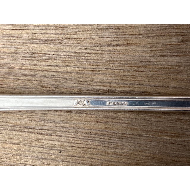 Silver Vintage Sterling Sardine Serving Fork Weidlich For Sale - Image 8 of 9