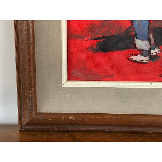 Martha Moore Burnett Oil Painting Girl With a Book For Sale In New York - Image 6 of 10