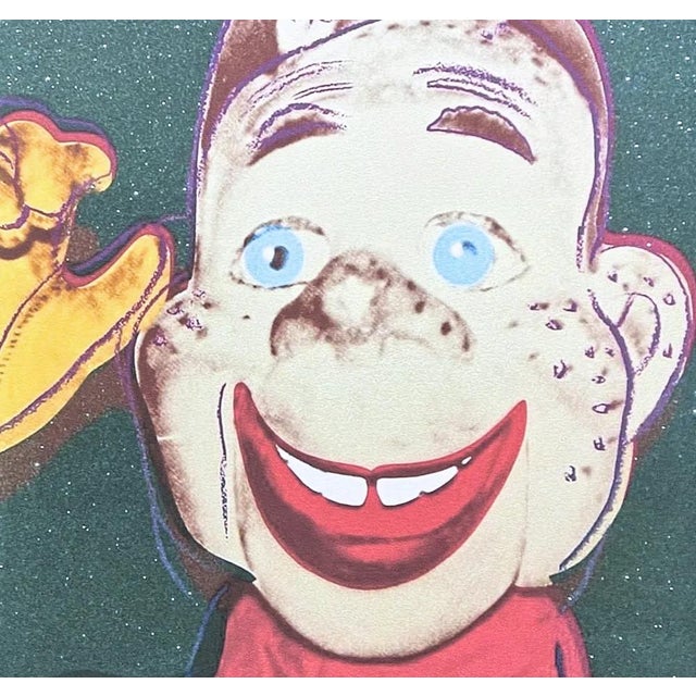 Andy Warhol (after) "Howdy Doody" print, size 60 x 60 cm, plate signed bottom right, numbered with pencil on heavy paper,...
