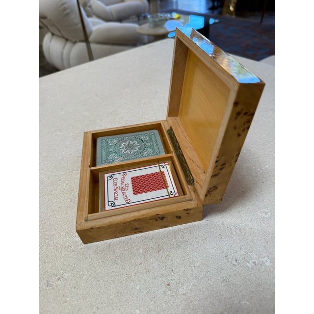 Italian Playing Card Box With Dual Decks, 1970s For Sale In Los Angeles - Image 6 of 6