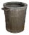 Large Antique Rustic Zinc Bucket For Sale