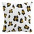 20" Decorative Pillow with Welt in Brush Cheetah Ochre For Sale