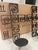 Pair of Black Wrought Iron Cross Candle Holders With Scrollwork For Sale - Image 4 of 5