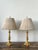 Gold Vintage Empire Gilt Candlestick Lamps - A Pair For Sale - Image 8 of 12