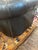 Large Vintage Black Leather Chesterfield Sofa For Sale In Philadelphia - Image 6 of 12