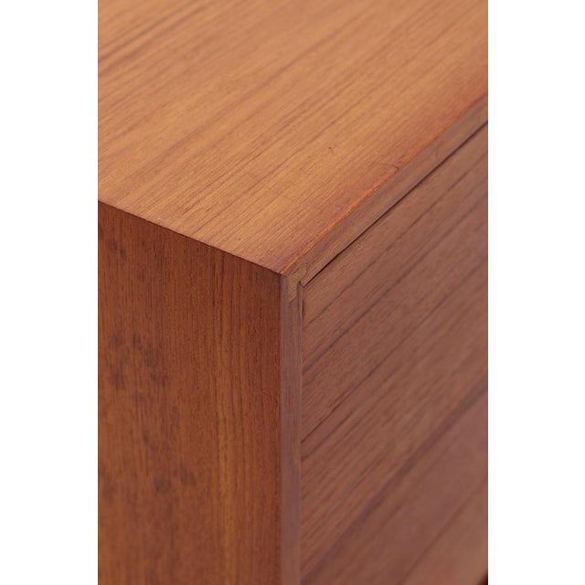 Wood Mid-Century Teak Chest of 5 Drawers, 1960s For Sale - Image 7 of 13
