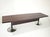 Vintage Conference Table in Wood and Steel, 1970s For Sale - Image 4 of 18