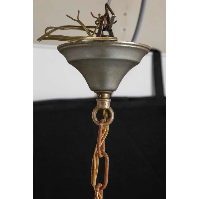 Beaded Crystal Two Tiers Chandelier from Bohemia, 1940s For Sale - Image 9 of 11