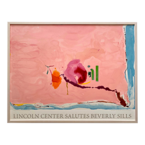 Helen Frankenthaler Vintage Abstract Expressionist Framed Limited Edition Large Fine Art Silkscreen Print " Flirt " 1995