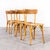 French Blonde Bentwood Kick Leg Dining Chair from Baumann, 1950s For Sale - Image 14 of 15