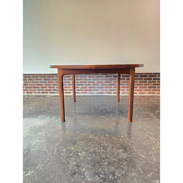 Mid-Century Modern 1960s Dux Sweden Teak Round Dining Table Teak Vintage For Sale - Image 3 of 12