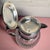 Transparent Vintage Etched Cut Crystal Water Pitcher Silverplate Handle Made in Germany d.r.g.m. For Sale - Image 8 of 12