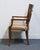 Late 20th Century High End Vintage Solid Cherry Italian Neoclassical Revival Dining Arm Chair For Sale - Image 5 of 9