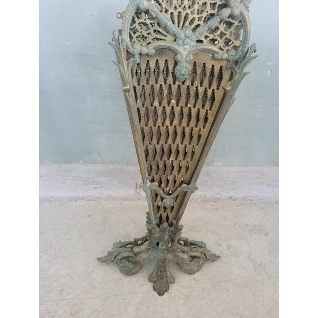 Fireplace Guard in Bronze For Sale - Image 10 of 11