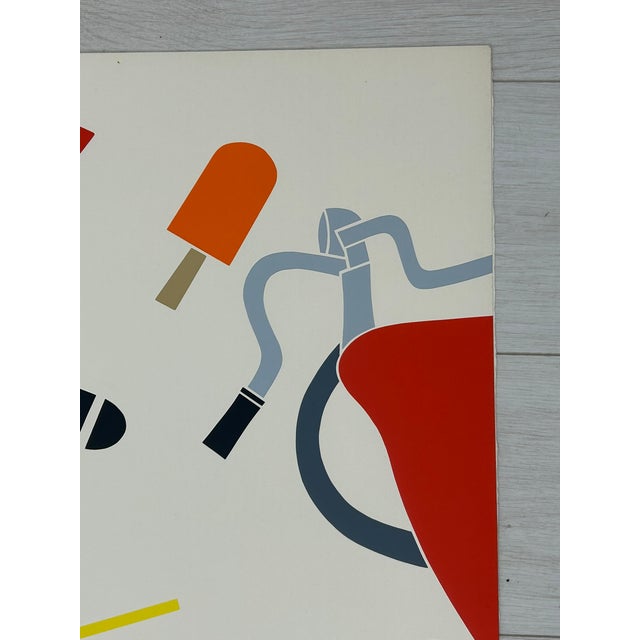 1970s Emilio Tadini, Composition, 1974, Screen Print For Sale - Image 5 of 6