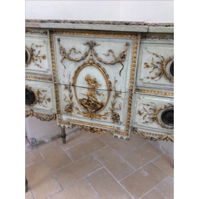 Neoclassical 18th Century Italian Vanity Dressing Table For Sale - Image 3 of 10