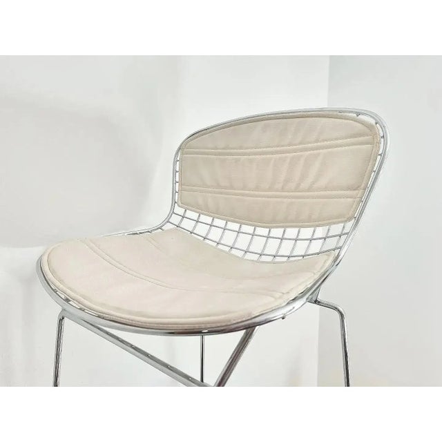 Midcentury Bertoia Style Bar Stools - Set of Four For Sale - Image 14 of 15