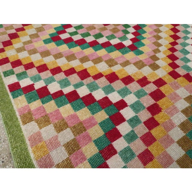 Mid 20th Century Galerie Shabab Collection Mid-20th Century Turkish Anatolian Art Deco Rug For Sale - Image 5 of 10