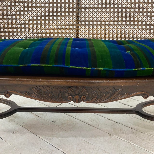 Antique Bench With Upholstered Cushion Chairish