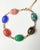 1960s 14k Yellow Gold Multi-Gemstone Intaglio Link Bracelet For Sale - Image 9 of 10