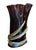 Signed Camozzo Murano Dark Amethyst Art Glass Vase With Gold Flecks. For Sale In Los Angeles - Image 6 of 8