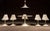 Eero Saarinen MCM "Tulip" Dining Set With Pendant Light After Eero Saarinen For Sale - Image 4 of 18