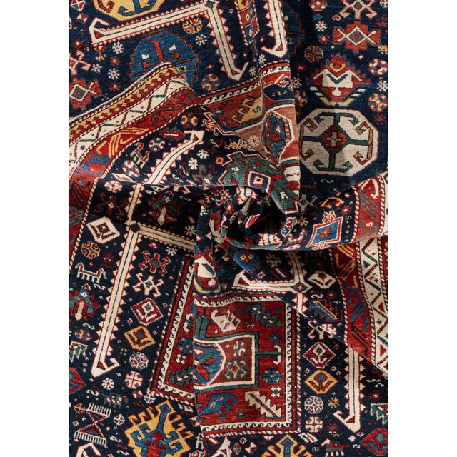 Caucasian Akstafa rugs come from the Shirvan area and use ancient symbols and designs to create interesting pieces which...