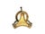 Stone Pink/Red Marble Sphere Brass on Dragon Stand For Sale - Image 7 of 11