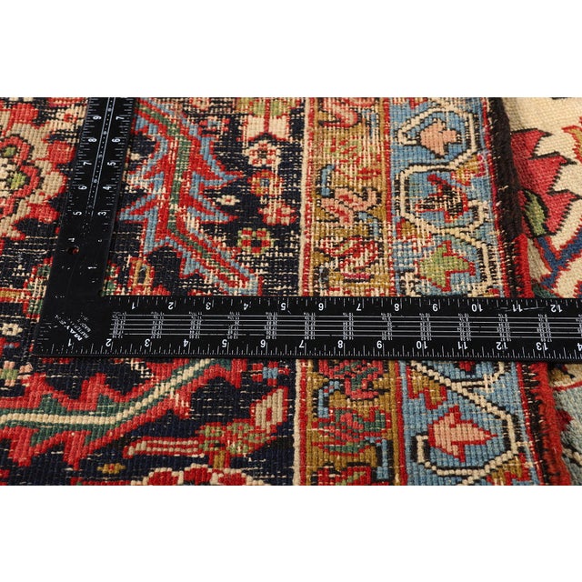 Textile Late 19th Century Persian Serapi Rug, 12'00 X 18'04 For Sale - Image 7 of 10