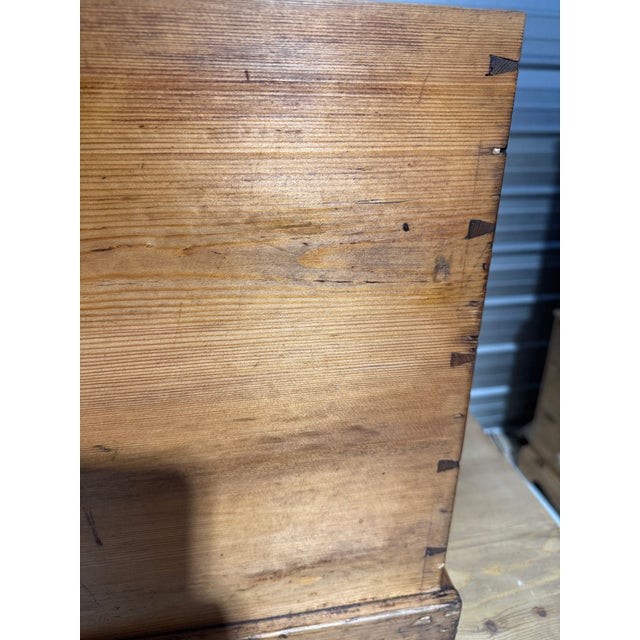 Antique Pine Trunk / Blanket Box From England For Sale - Image 14 of 18