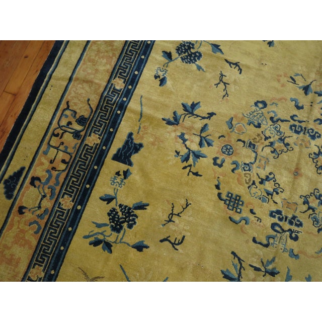 Textile Antique Chinese Rug, 7'4'' X 10 For Sale - Image 7 of 9