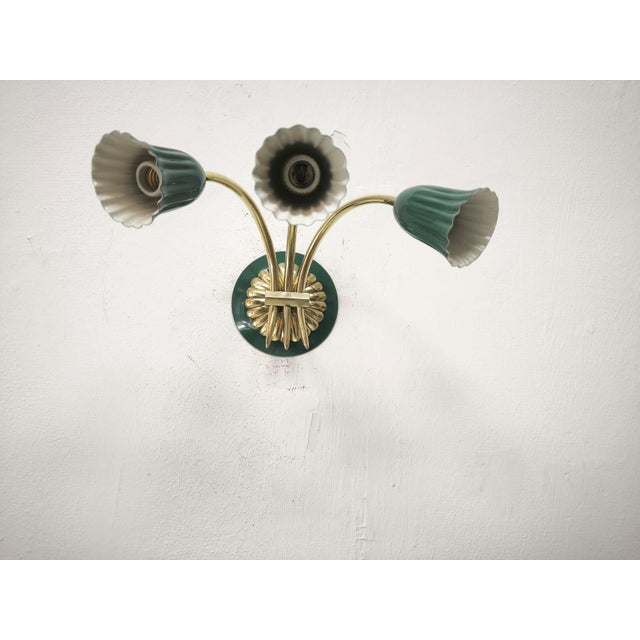 1940s Sputnik Wall Light from Tre Luci, 1940s For Sale - Image 5 of 12