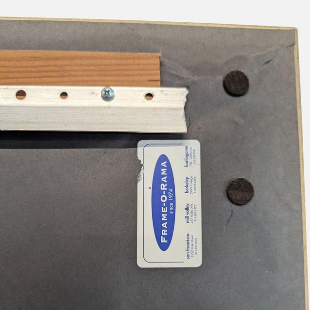 2000 - 2009 Wood Floor Mirror With Gold Frame For Sale - Image 5 of 5