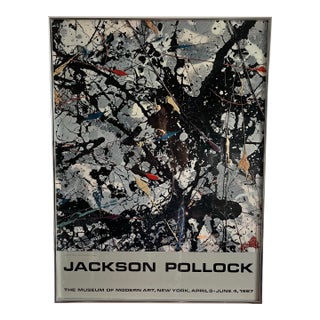 Jackson Pollock Gallery Print Moma 1967 Framed For Sale