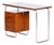 Bauhaus Writing Desk in Oak and Chrome by R. Slezák, Czech, 1930s For Sale