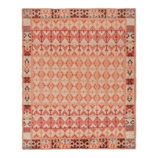 Rug & Kilim’s Moroccan Style Rug in Beige With Geometric Patterns For Sale