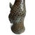Old Antique Benin Bronze African Leopard Head Sculpture For Sale - Image 12 of 12